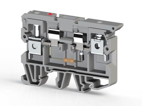 Klemsan 351519-ASK 2LD 110 VAC Gri Klemens