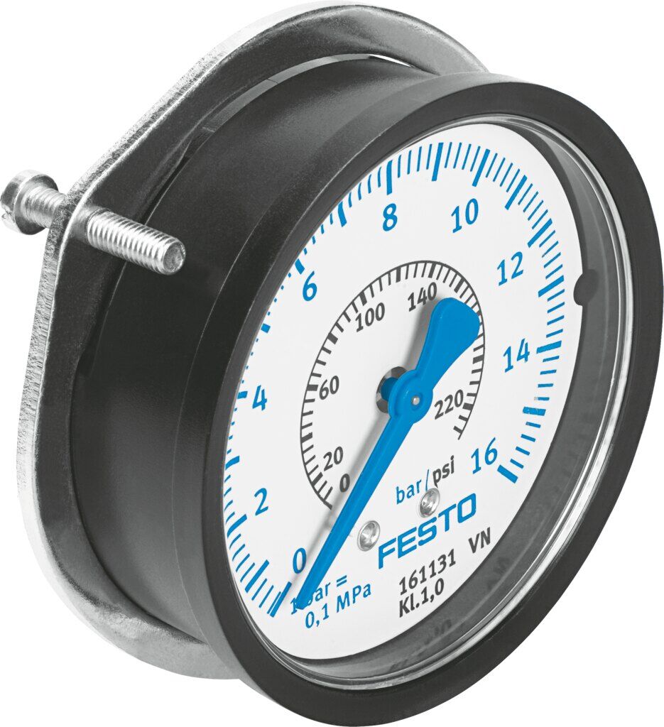 Festo 161131 FMAP-63-16-1/4-EN flanşlı hassas manometre