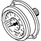 Festo 161131 FMAP-63-16-1/4-EN flanşlı hassas manometre