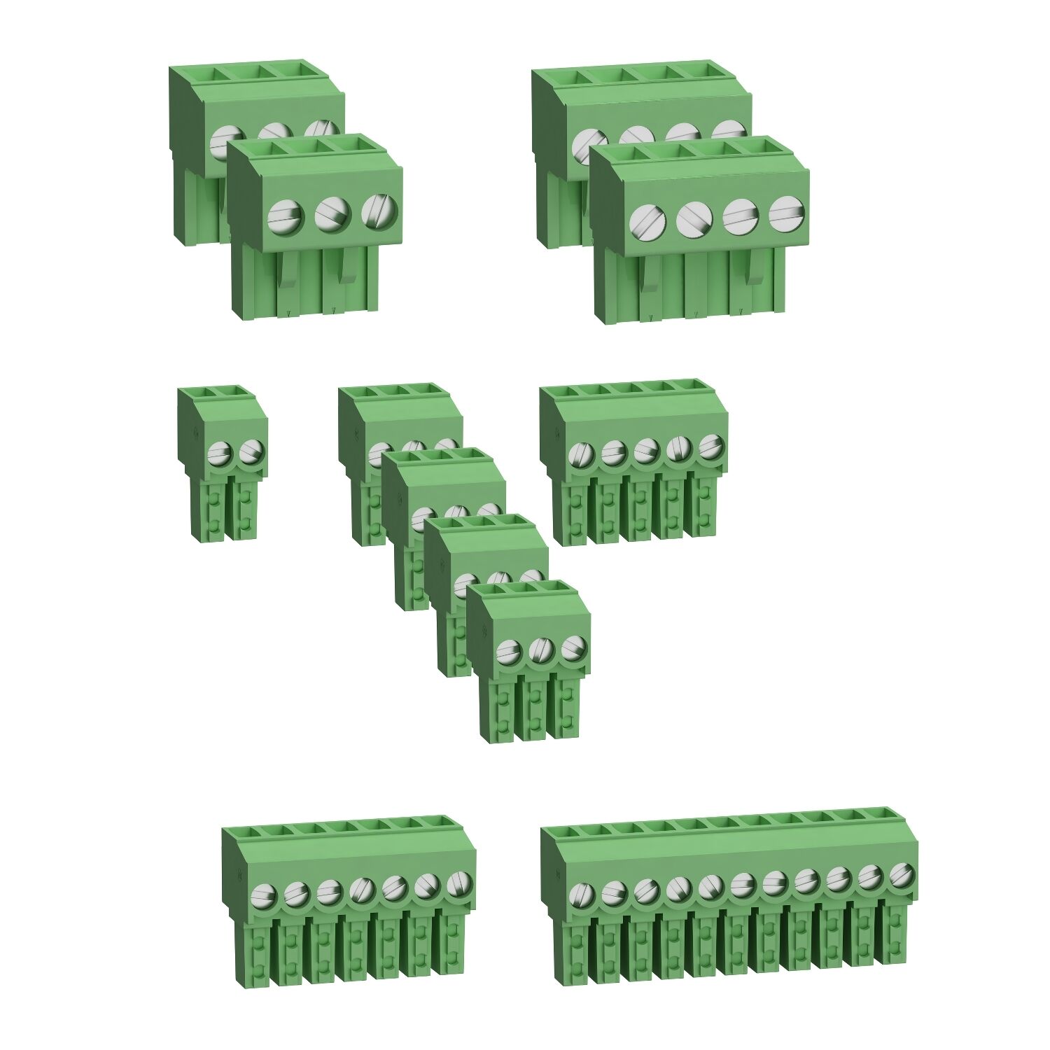 Schneider TM172ASCTB28 28 IO Vidalı Terminal Blokları Yeşil Klemens