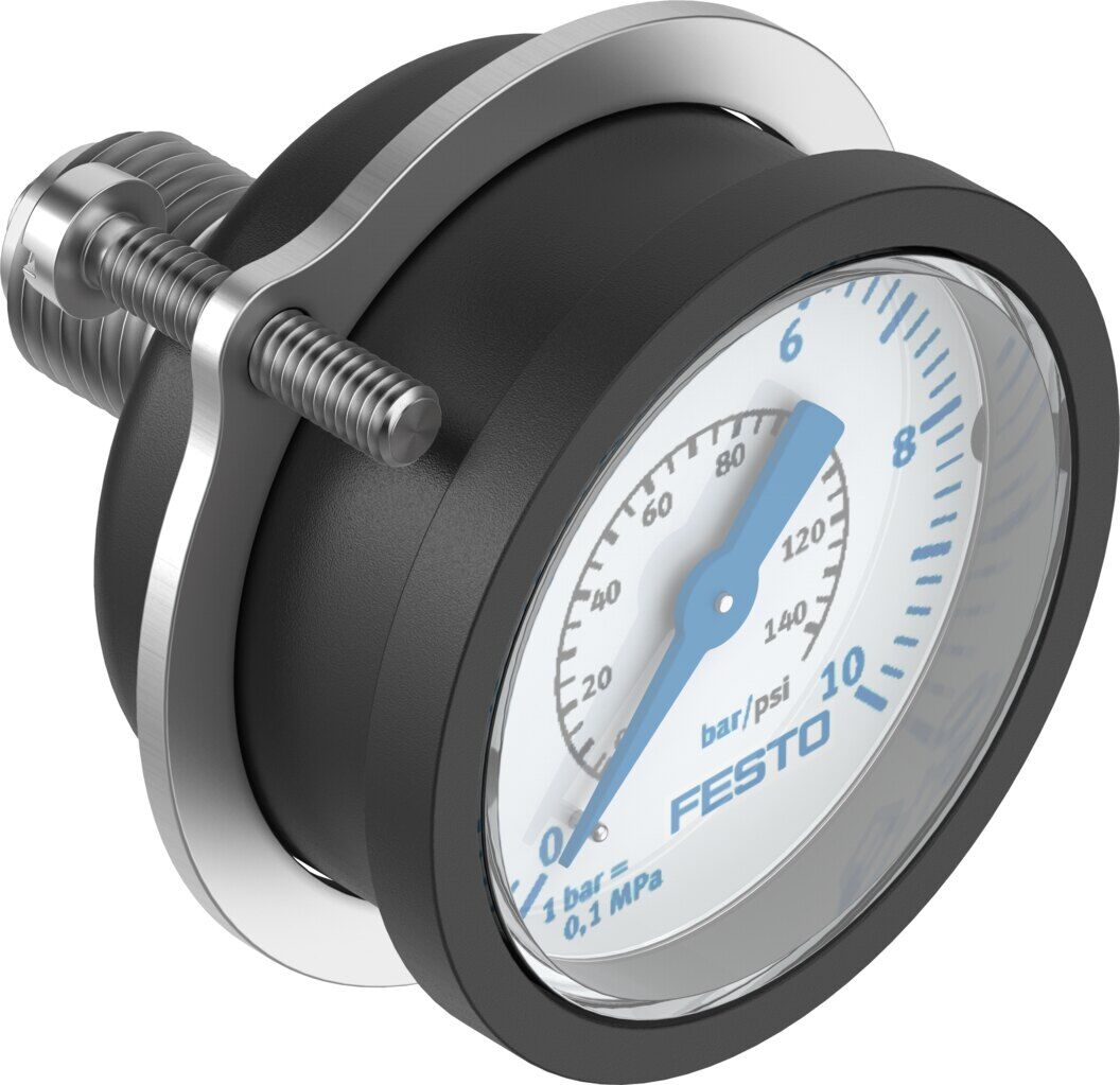 Festo 159596 FMA-40-10-1/4-EN flanşlı manometre