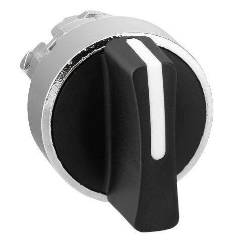 Schneider Electric ZB4BD8 Siyah Mandal Buton Başlığı Ø22 3 Konumlu Yaylı Dönüş