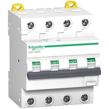 A9D67416 KACAK AKIM IC60, 4P, 16A, C EGRISI, 6000A/6kA, A TIPI, 30mA