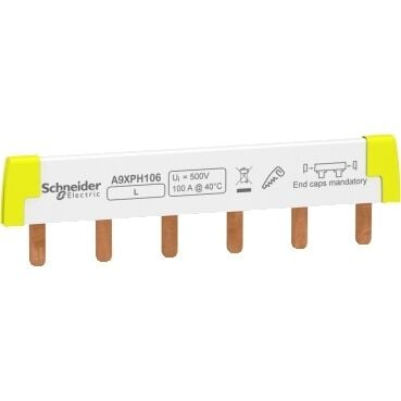 Schneider Electric A9Xph106 Comb Busbar 1P 100A 6Mod. - Tarak Baralar Için Aksesuarlar, 1P Tarak Baralar Için