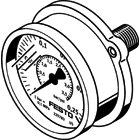 Festo 225783 FMA-63-0,25-C flanşlı manometre