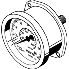 Festo 159602 FMA-63-10-1/4-EN flanşlı manometre