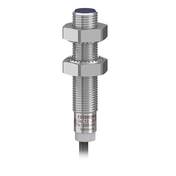 Telemecanique Sensors XS108BHPAL2 Endüktif sensör XS1 M8, L42mm, pirinç, Sn2.5mm, 12..24VDC, 2m kablo