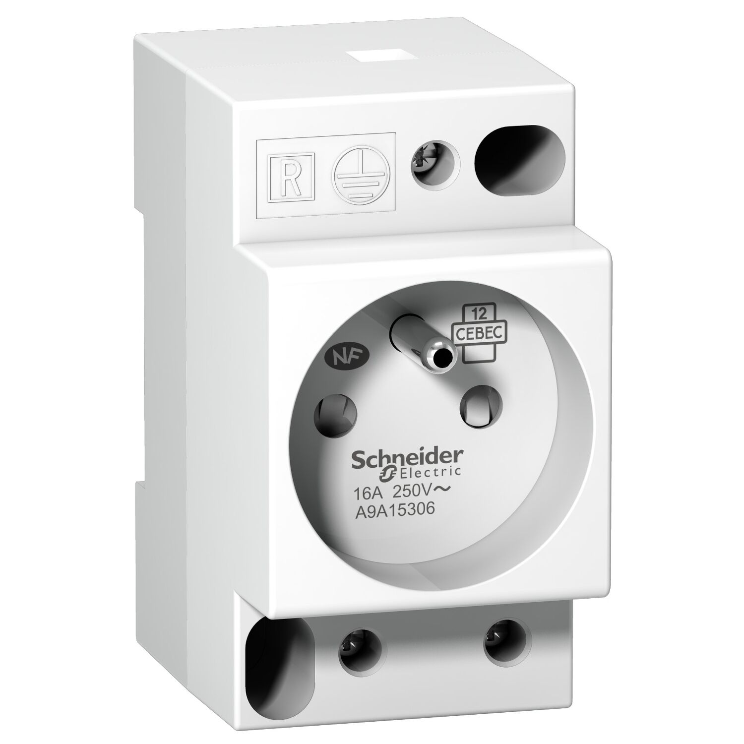 Schneider Electric A9A15306 Dın Soket İpc - 2P+E - 16A - 250Vac - Nfc 15100 - Fransız Std