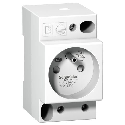 Schneider Electric A9A15306 Dın Soket İpc - 2P+E - 16A - 250Vac - Nfc 15100 - Fransız Std