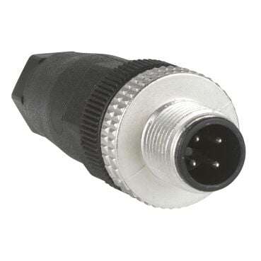Telemecanique Sensors XZCC12MDM40B Kablolu Konnektör Erkek M12 4Pim Düz