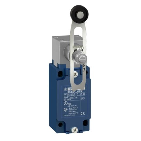Telemecanique Sensors XCKJ10541 Telemecanique Sensors Limit Anahtarı Xckj - Termopl Makaralı Manivl Değ Uzunluk - 1Nk+1Na - Ani - Pg13