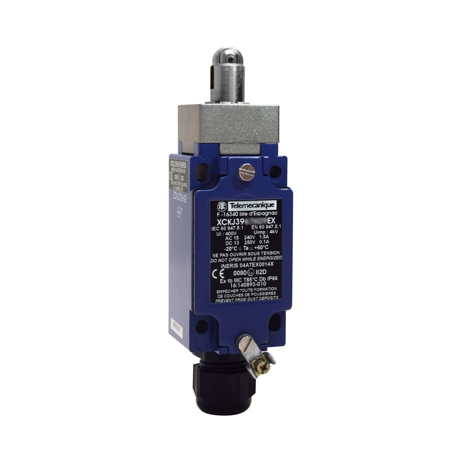 Telemecanique Sensors XCKJ3967H29EX Limit Anahtarı Xck-J - Makaralı Pim - 2 Nk + 1 Na - Atex