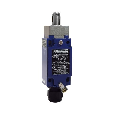 Telemecanique Sensors XCKJ3967H29EX Limit Anahtarı Xck-J - Makaralı Pim - 2 Nk + 1 Na - Atex