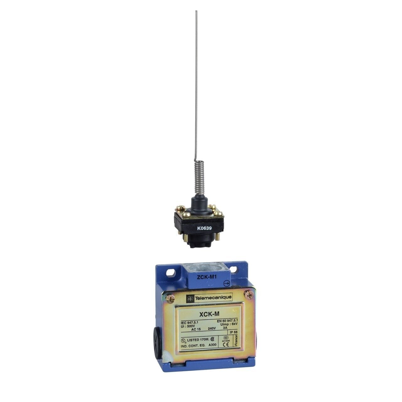Telemecanique Sensors XCKM106 Telemecanique Sensors Limit Anahtarı Xckm - Kedi Bıyığı - 1Nk+1Na - Ani Hareketli - Pg11