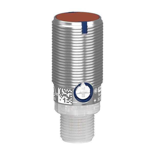 Telemecanique Sensors XUB5BPYNM12 Fotoelektrik sensörler XU, Fotoelektrik Sensör, Silindirik, Metal, Uzun, Smax 1 m, IO-Link, Konnektör M12