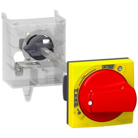 Schneider Electric GV3APN02 Tesys Gv3 - Döner Kurma Kolu Kiti - Ip54 - Kırmızı - Gv3L Ve Gv3P İçin