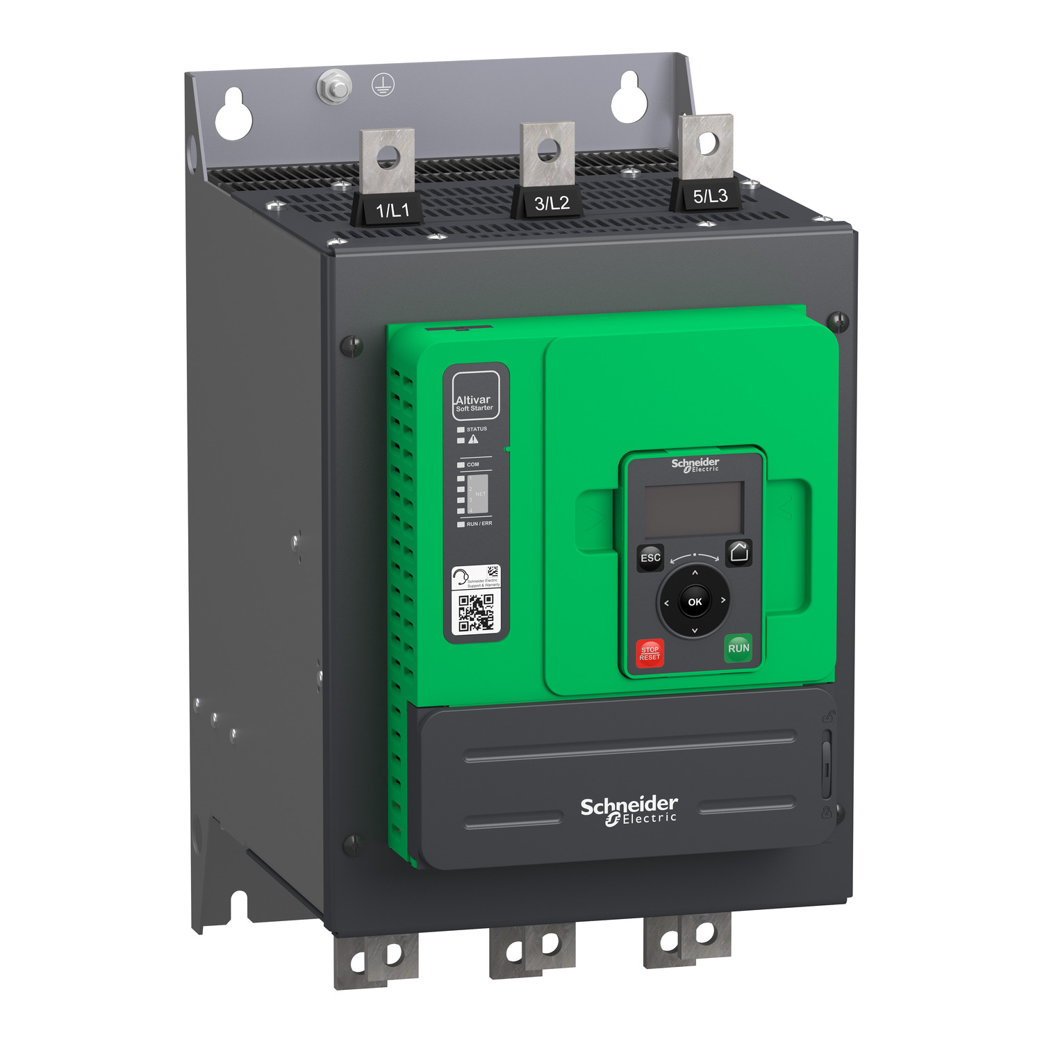 Schneider ATS480C14Y 208-690VAC KB 110-230VAC 140A Soft Starter