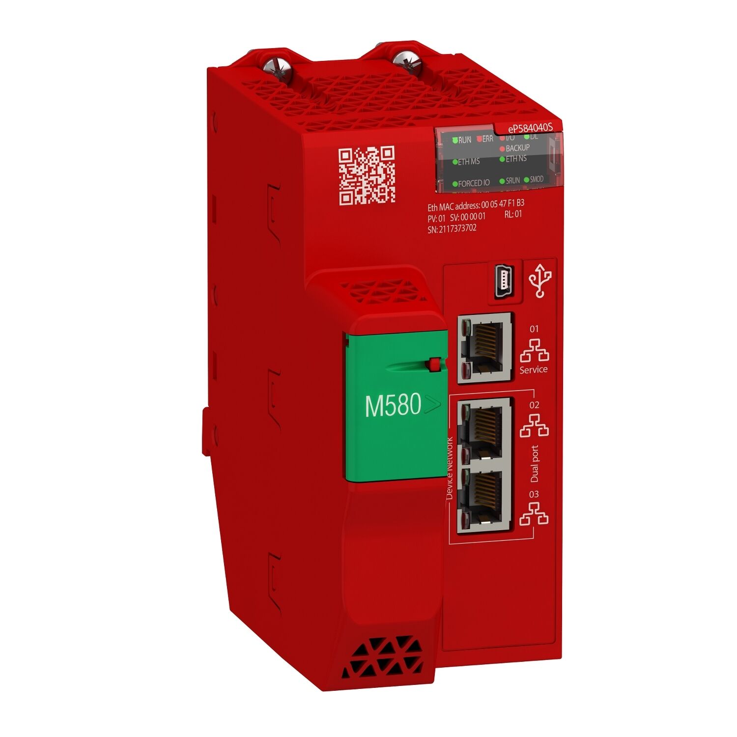 Schneider Electric BMEP584040S İşlemci modülü, Modicon M580, Safety SIL3, Seviye 4, Uzak