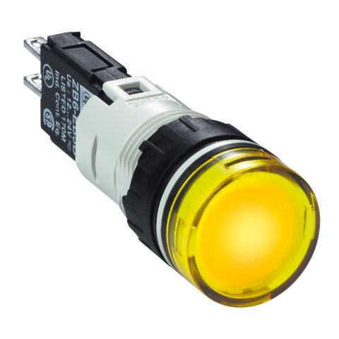 Schneider Electric XB6AV5BB 12...24V Entegre Led'Li Sarı Eksiksiz Pilot Işığı Ø16