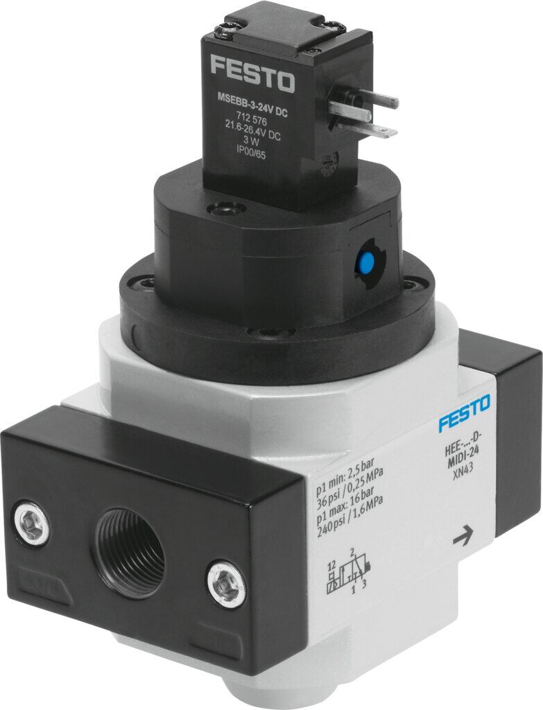 Festo 172947 HEE-3/4-D-MIDI-24 Çalıştırma valfi