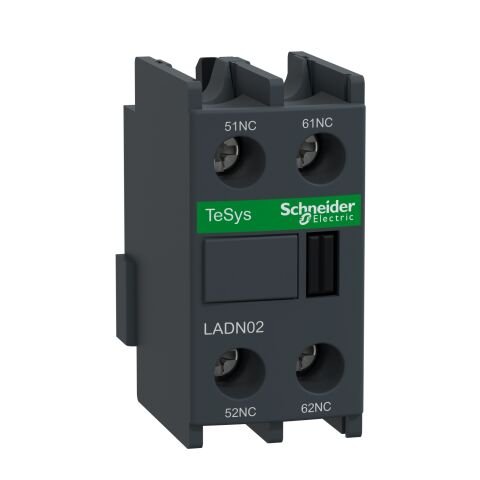 Schneider Electric LADN02 Tesys D - Yardımcı Kontak Bloğu - 2 Nk - Vida Kelepçesi Terminalleri