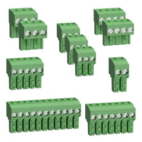Schneider TM172ASCTB28E 28 IO M172 Vidalı Terminal Blokları Yeşil Klemens