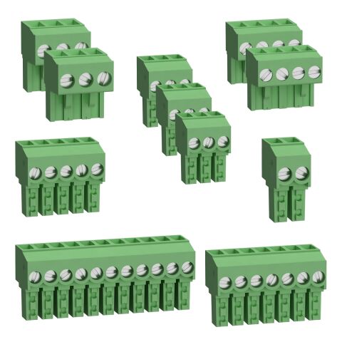 Schneider TM172ASCTB28E 28 IO M172 Vidalı Terminal Blokları Yeşil Klemens