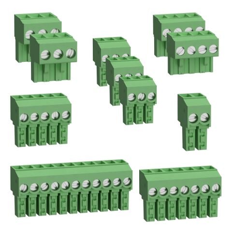 Schneider TM172ASCTB28E 28 IO M172 Vidalı Terminal Blokları Yeşil Klemens