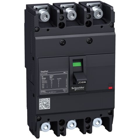 Schneider Electric EZC250F3160 devre kesici EasyPact EZC250F - TMD - 160 A - 3 kutuplu 3d