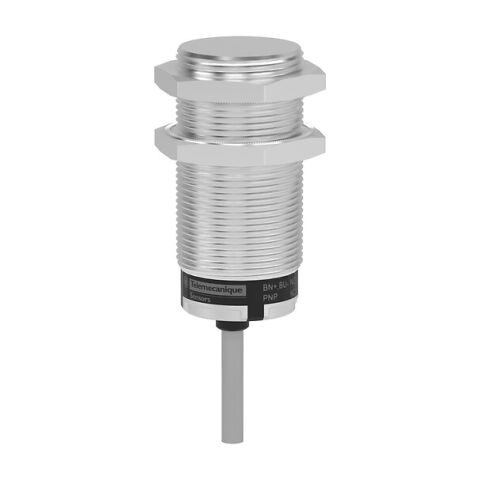 Telemecanique Sensors XT530B1FBL2 Kapasitif yakınlık sensörleri XT, silindirik M30, pirinç, 2 telli, Sn 10 mm, kablo 2 m, 1 NC