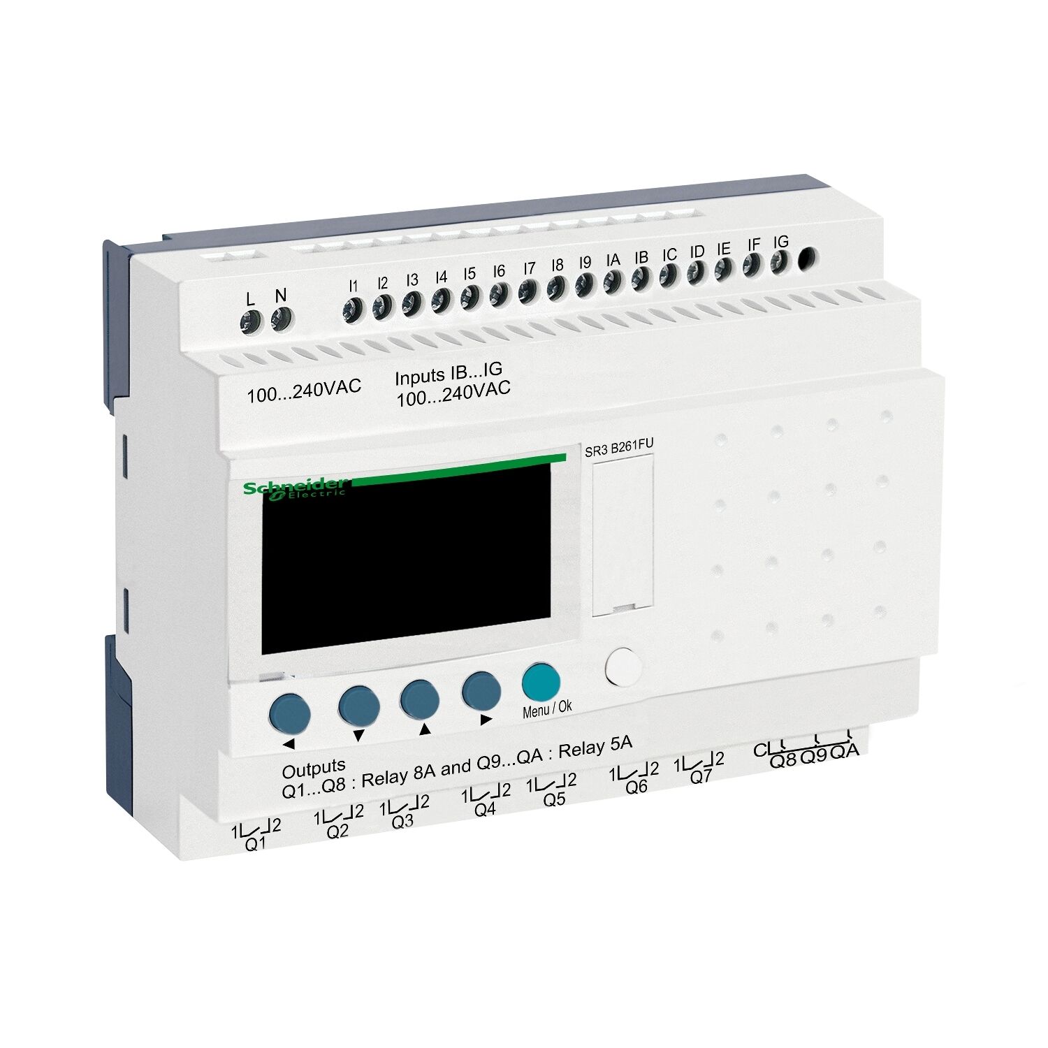 Schneider SR3B261FU Zelio Akıllı Röle 26 GÇ 100-240VAC 16G 10Ç