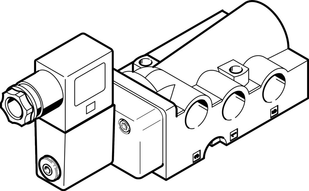 Festo 552430 Nvf3-Moh-5/2-K..+Msfg-24 Solenoid Valve