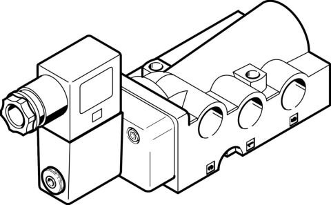 Festo 552430 Nvf3-Moh-5/2-K..+Msfg-24 Solenoid Valve