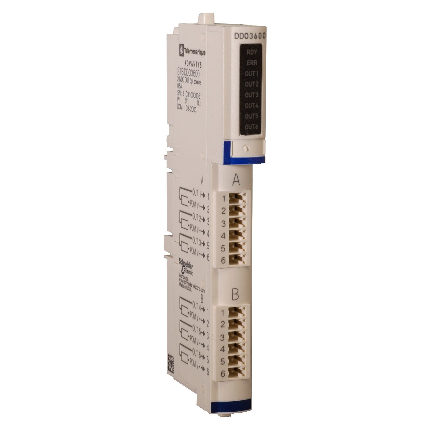 Schneider Electric STBDDO3600K Standart Dijital Çıkış Kiti Stb - 24 V Dc - 6 Ç