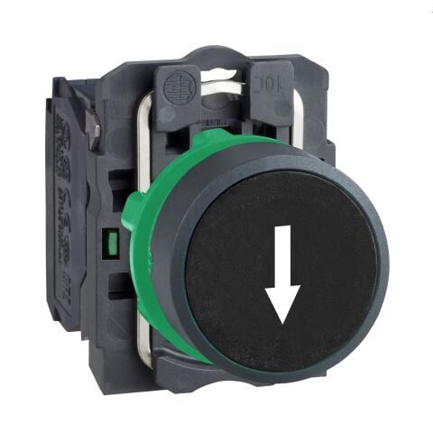 Schneider Electric XB5AA3351 Siyah Sıva Altı Eksiksiz Buton Ø22 Yaylı Dönüş 1Na ''Aşağı Ok''