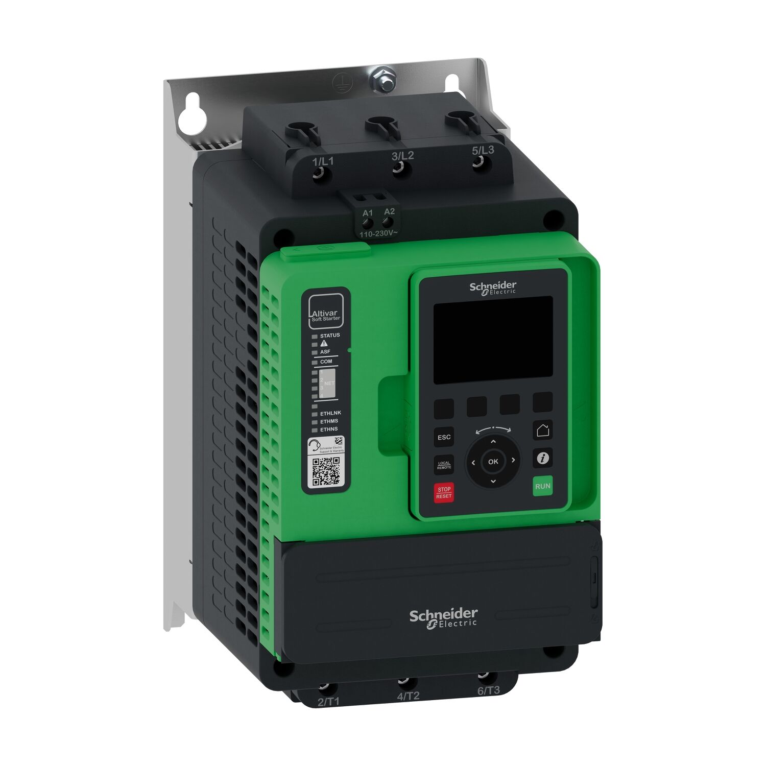 Schneider ATS490D62Y 30kW 62A 208-690VAC KB 110-230VAC Yumuşak Yol Verici