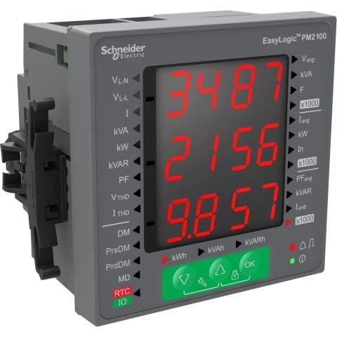 Schneider Electric METSEPM2130 Easylogic Pm2130, Enerji Kalite Analizörü, 31. Harmoniğe Kadar Harmonik Ölçümü, Led Ekran, Rs485 Port Üzerinden Haberleşme Class 0.5S
