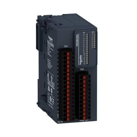 Schneider Electric TM3DM24RG Multi 16Giriş/8 Röle Çıkış Yaylı