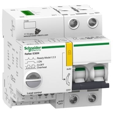 Schneider Electric A9C62225 Reflex İc60N Ti24 25 A 2P Eğri C Entegre Kontrol Mcb