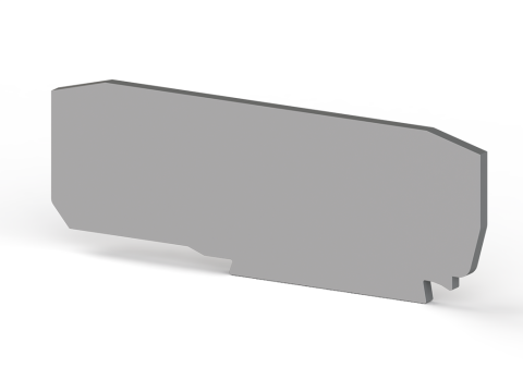 Klemsan 450219-NPP YBK 2,5A Gri Nihayet Plakası