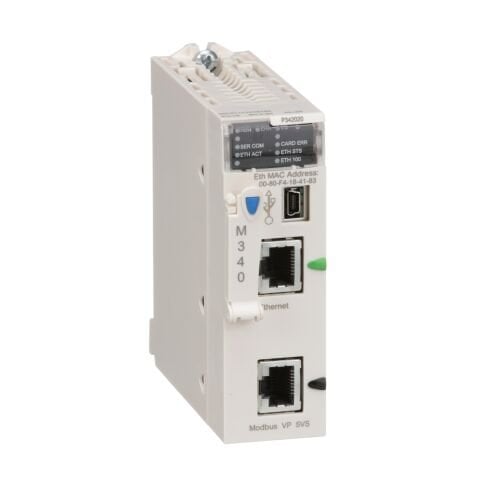 Schneider Electric BMXP342020 İşlemci Modülü M340 - Maks 1024 Dijital + 256 Analog G/Ç - Modbus - Ethernet