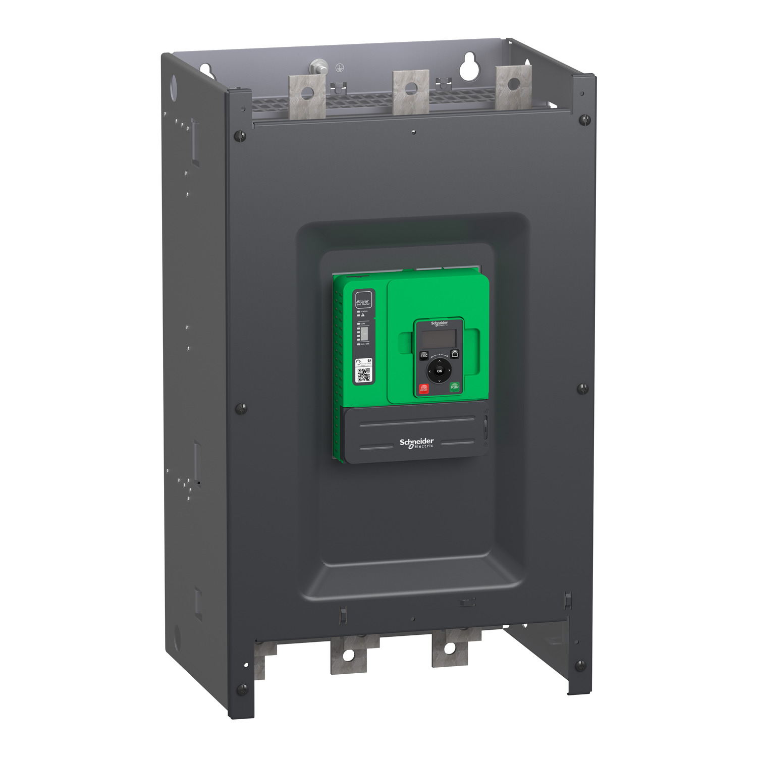 Schneider Electric ATS480C41Y Altivar Yumuşak Yolverici ATS480, 410 A, 208...690V AC, kontrol beslemesi 110...230V AC