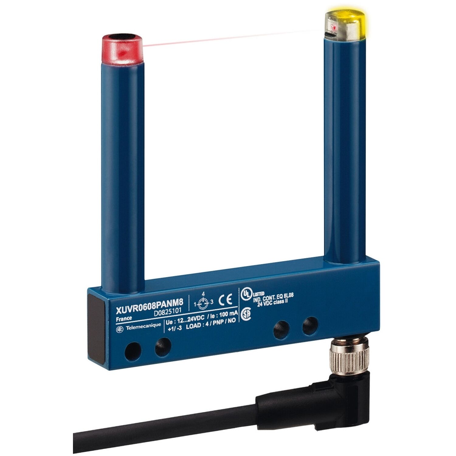 Telemecanique Sensors XUVR0608PANM8 Fotoelektrik Sensör - Xuv - Çatal - 80X60Mm - 12..24Vdc - M8