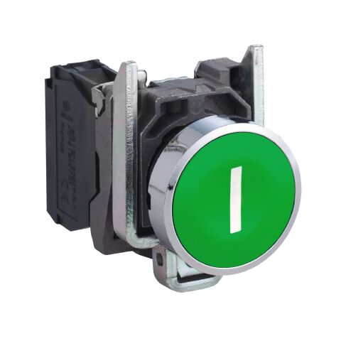 Schneider Electric XB4BA3311 Yeşil Buton Ø22 Yaylı Dönüş 1Na ''G''
