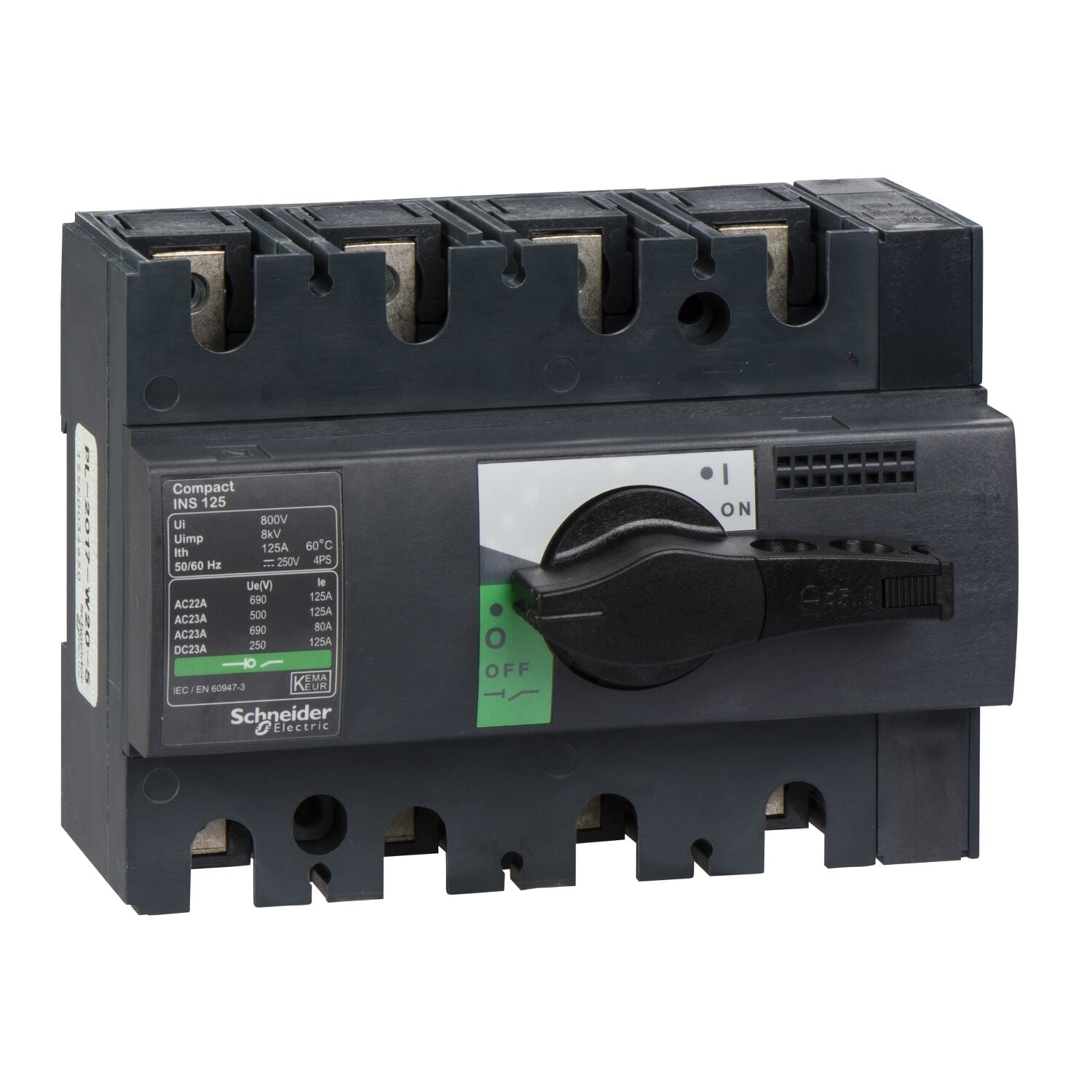 Schneider 28911 4X125A Yük Ayırıcı Compact INS125
