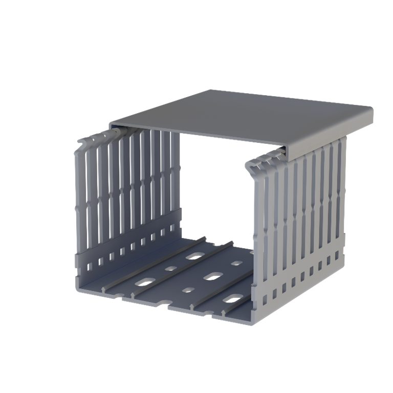 Klemsan 5551008 KKD 1008 100x80 Kablo Kanalı (Gri)