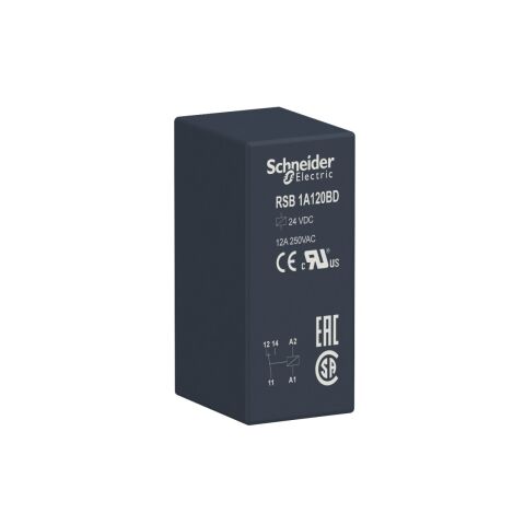 Schneider Electric RSB1A120BD 24 V DC  Arabirim Röleleri (RSB)
