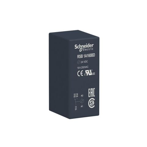 Schneider Electric RSB1A160BD 24 V DC  Arabirim Röleleri (RSB)