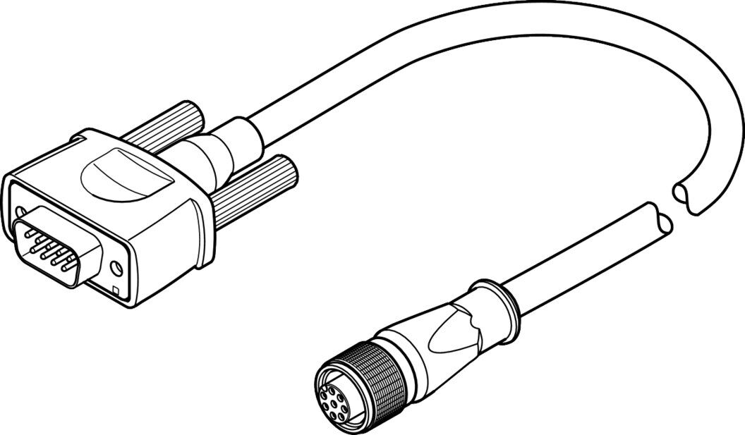 Festo 550749 NEBM-M12G8-E-10-S1G9 Enkoder kablosu