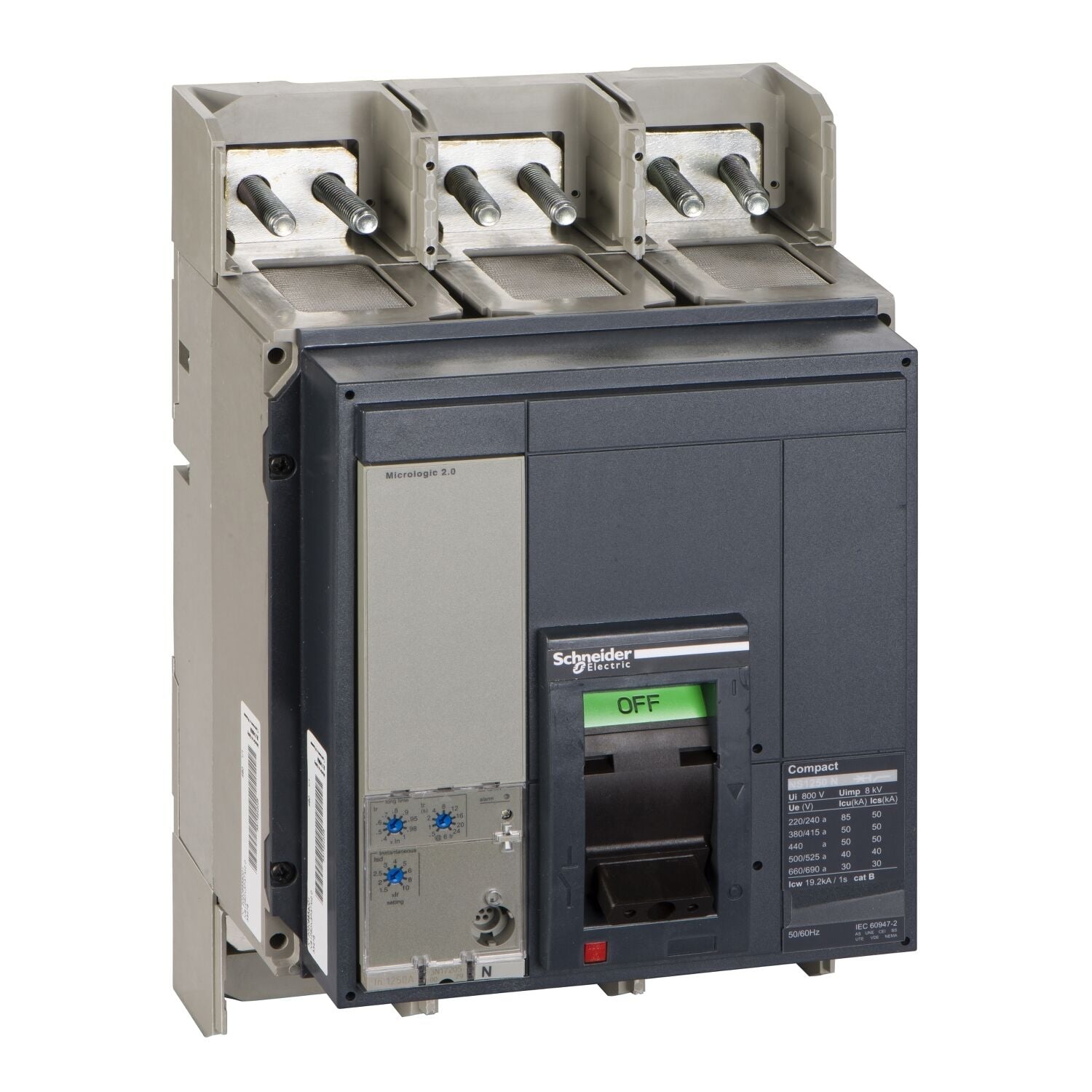Schneider Electric 33478S5 -50KA1250A NS1250N Elektronik Selektif Korumalı